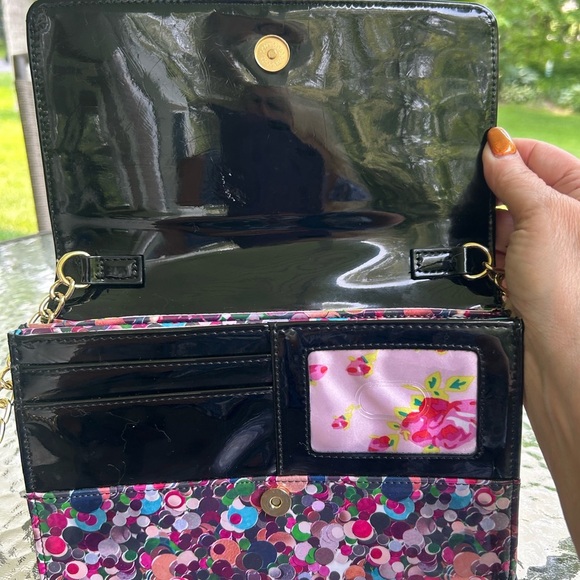 Betsey Johnson “LUV” Pink Floral Clutch - Picture 3 of 9